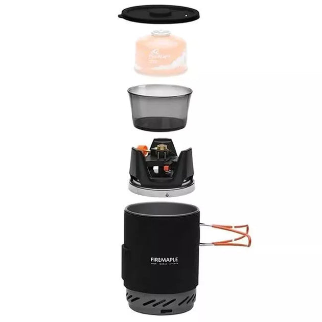 Turistinė dujinė viryklė Fire Maple FMS-X1, juoda