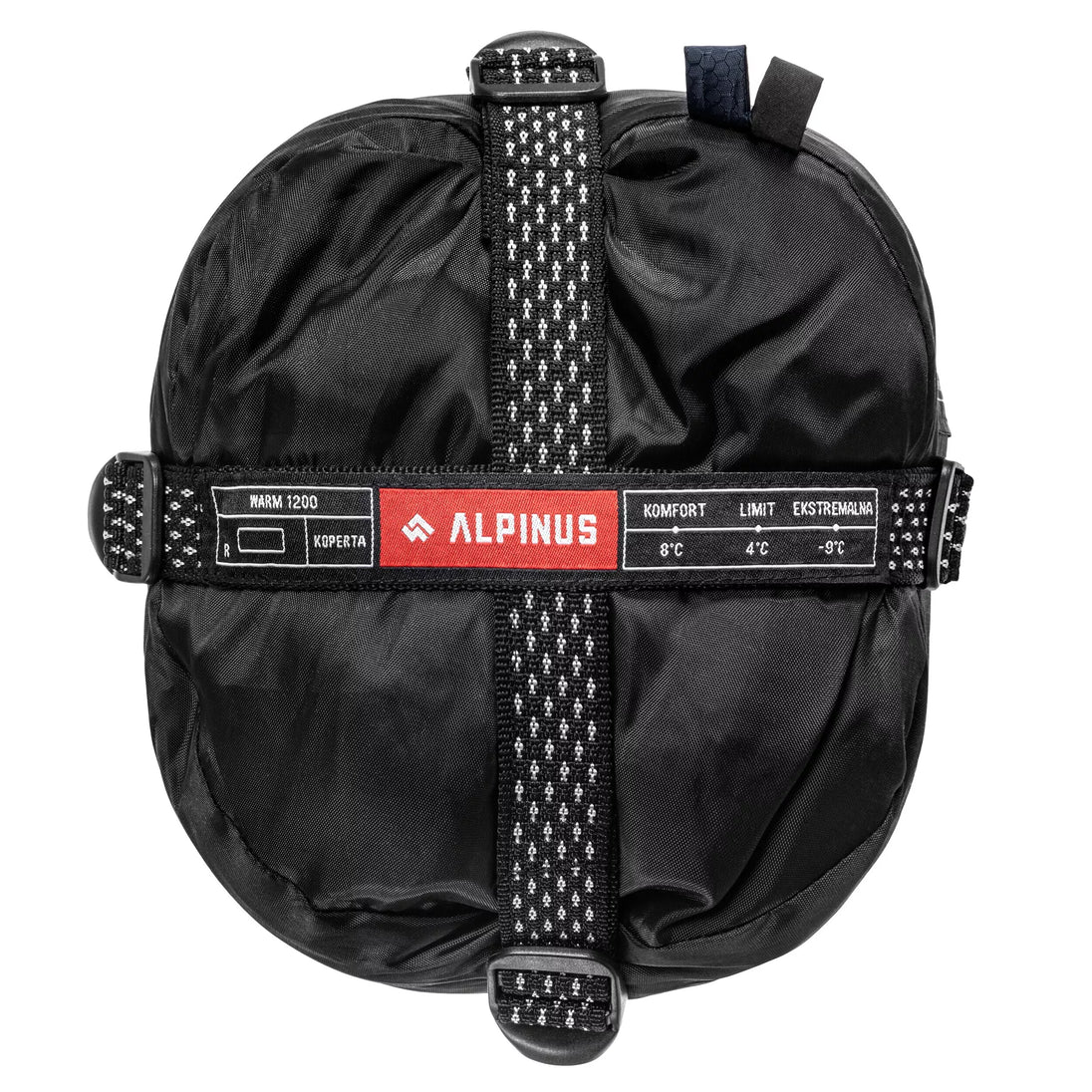 Miegmaišis Alpinus Warm 1200, mėlynas, dešininis