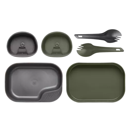 Turistinis indų komplektas WILDO, CAMP-A-BOX DUO Light, žalia/pilka