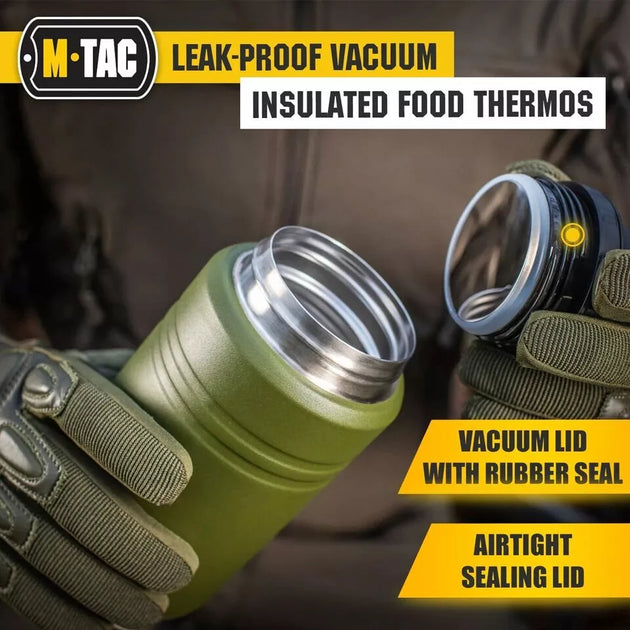 Termosas su sulankstomu šaukštu M-Tac 750ml, žalias