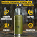 Termosas M-Tac Stainless 750ml, žalias